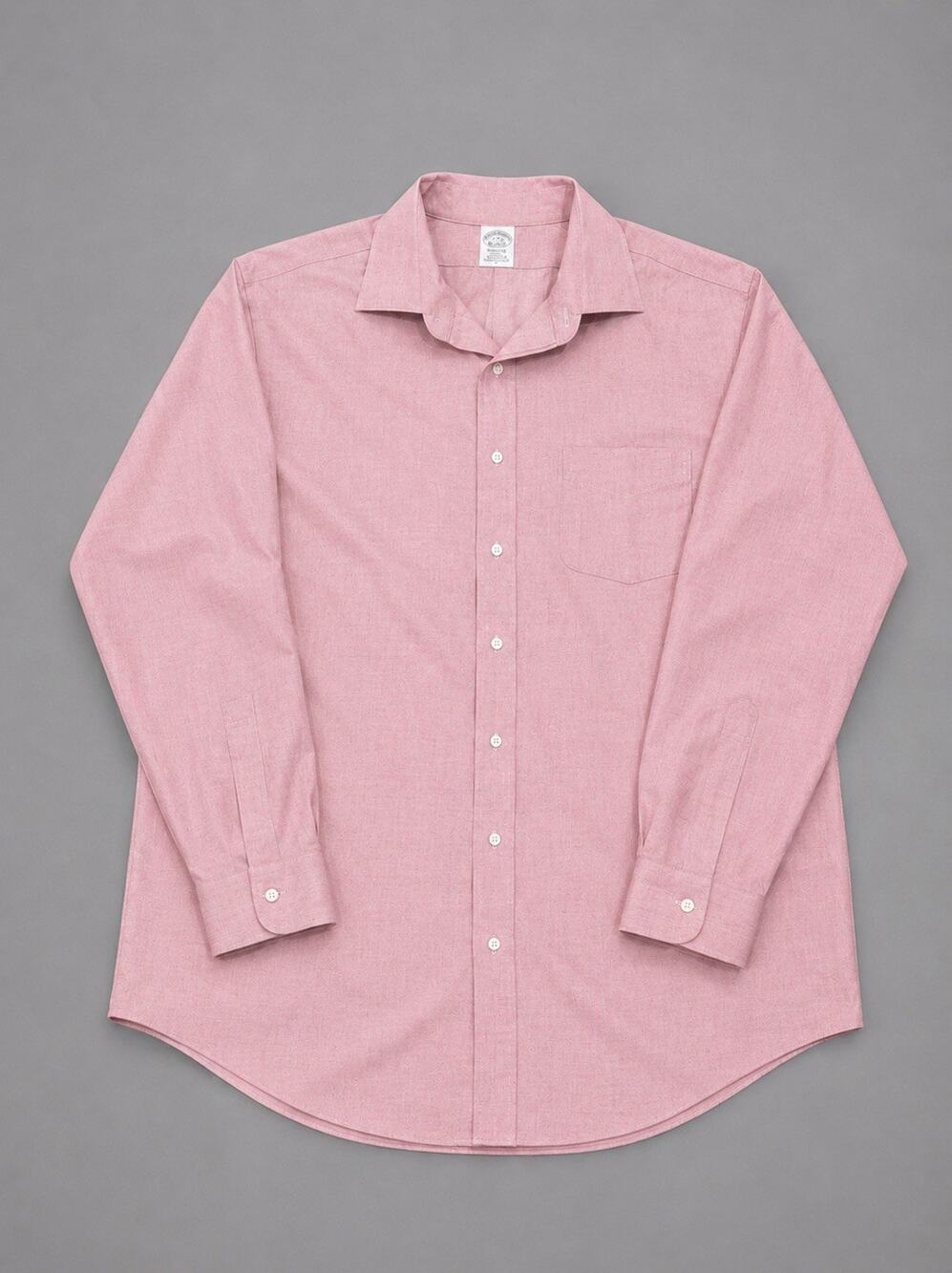 Brooks Brothers Madison 17-35 Light Red/Pink Non-Iron Supima Cotton Dress Shirt